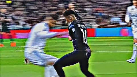 Neymar best dribbling goat.. psg vs real Madrid
