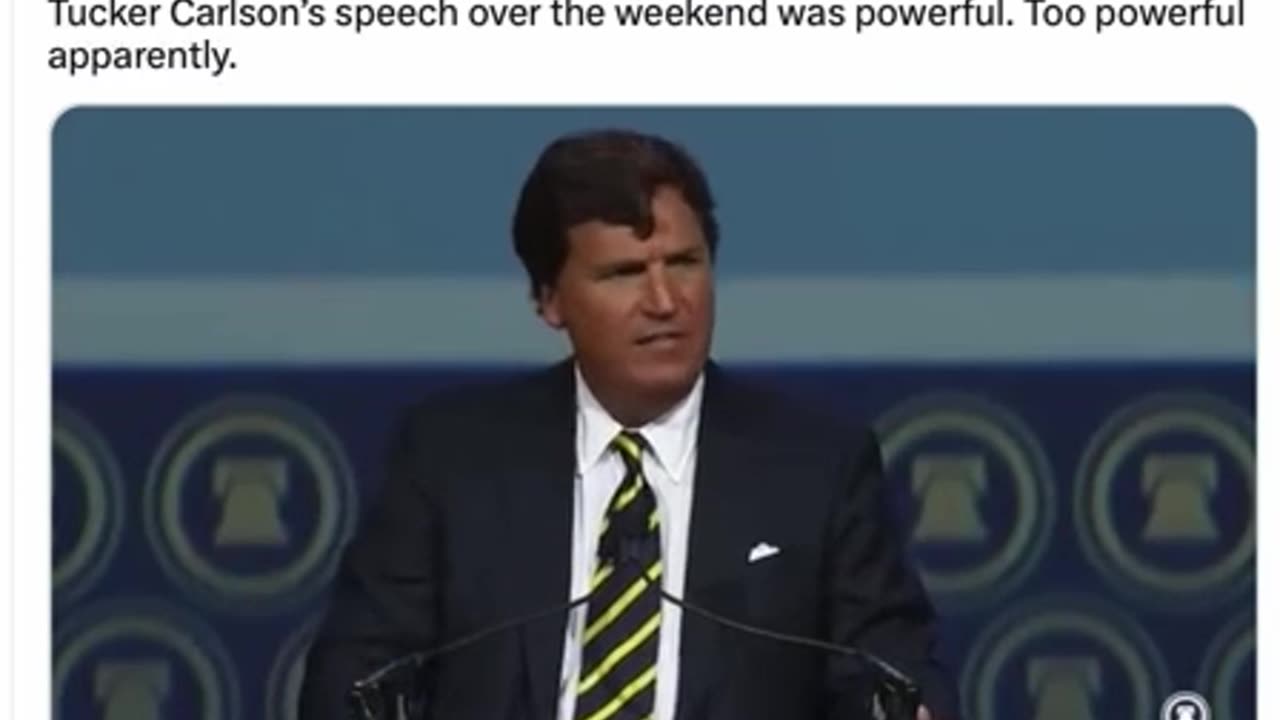 Tucker covers Good vs. evil and ends with, “…say a prayer for the future…”