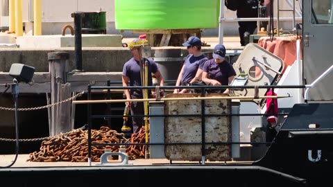 Sounds detected underwater during the search for the submarine voyaging to shipwreck of the Titanic