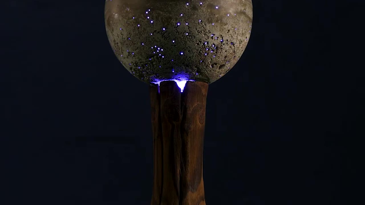 How To Make a DIY Moon Lamp from Optical Fibers