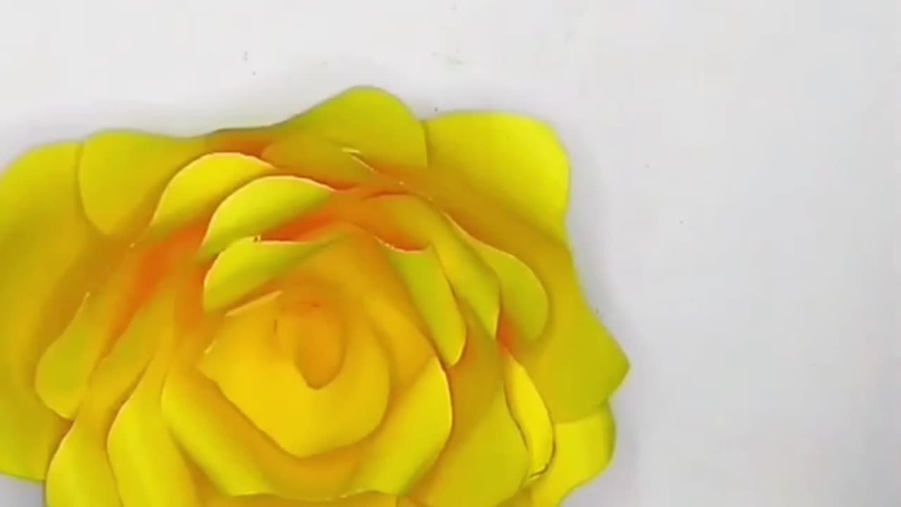 Flower making with paper | Simple and Easy Paper Flower #largepaperflower #paperflower #art #flowers