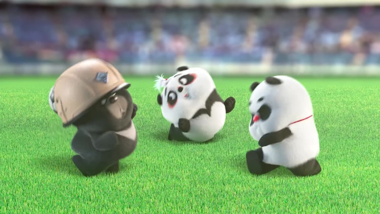 【Bamboo Panda ❤】Burn Calories! Shuttlecock Exercising Challenge | Short Animation #panda #shorts