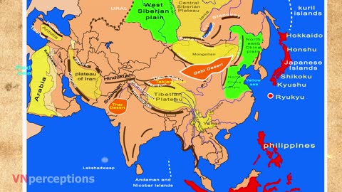 physical features of asia