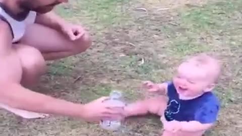 Cute baby funny moment