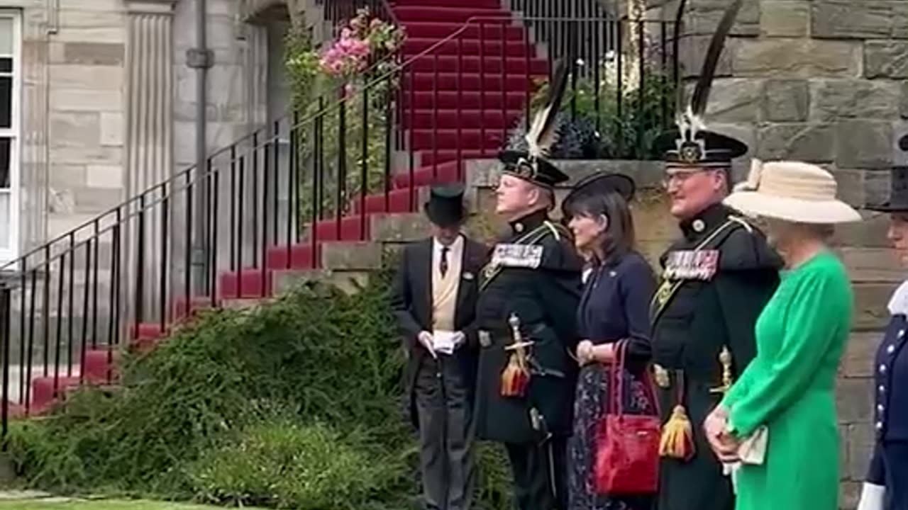 King and Queen attend garden party at Palace of Holyroodhouse