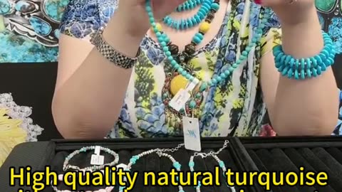 GN-20241012-09 High quality natural turquoise with natural orange spiny oyster necklace jewelry