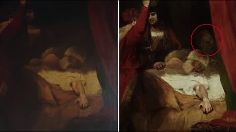 MUST SEE! DEVIL LIKE FIGURE RESTORED IN FAMOUS PAINTING MADE BY SATANIC MASON REYNOLDS!