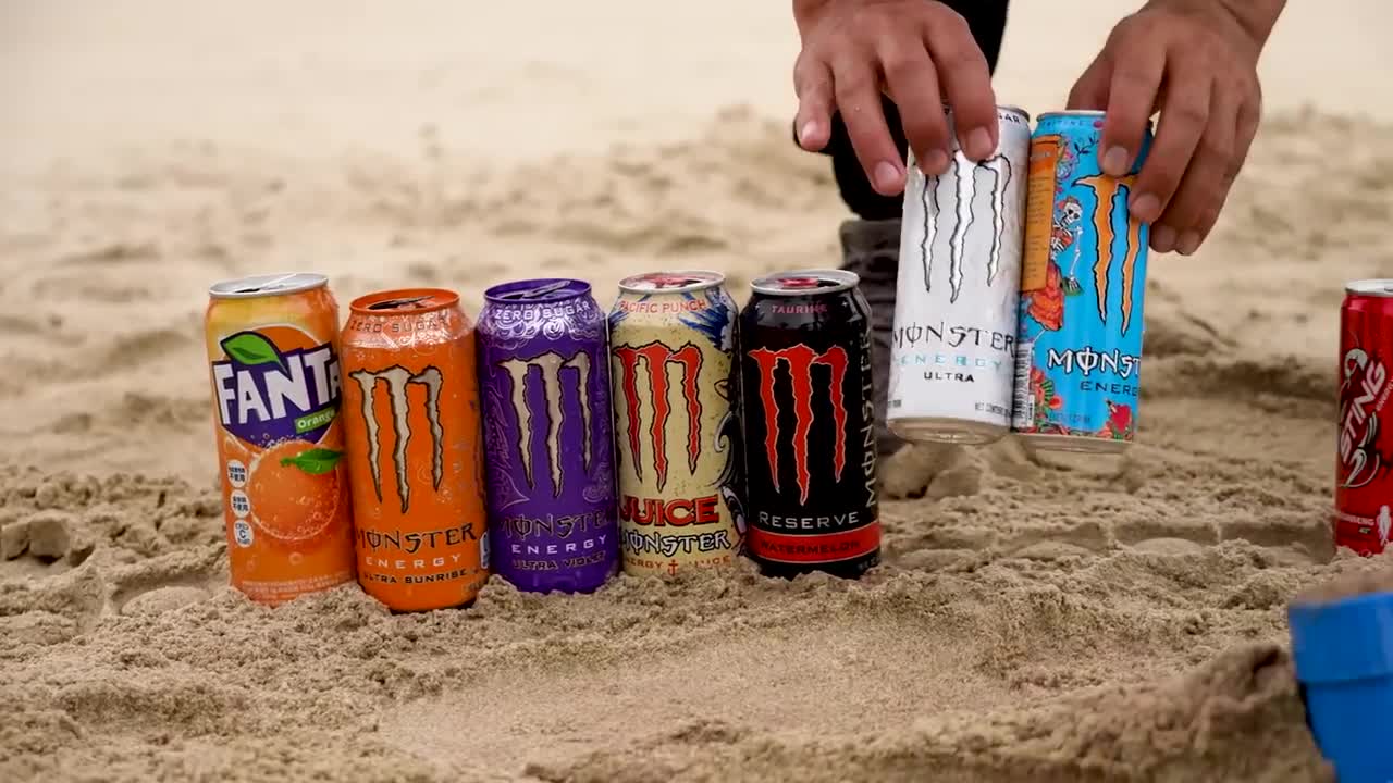 Big Underground Volcanic Eruption from Coca-Cola, Mtn Dew, Monster, Fanta, 7up, Mirinda and Mentos5