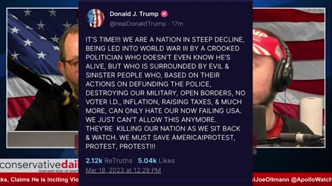 Conservative Daily: It is Time to Protest Against the Hypocrisy, Misinformation, and Controlled Destruction of Our Country