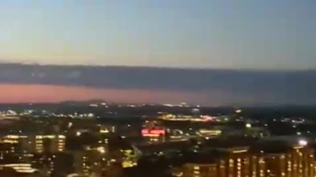 Strange shaped cloud sky found in a city in USA