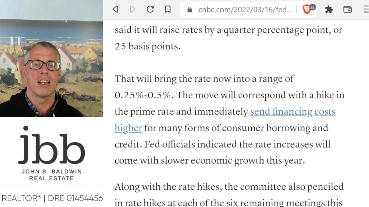 Fed Raises Rates and says 6 more hikes in 2022! March 16, 2022