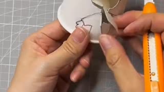 Fun paper cup animation handmade kids