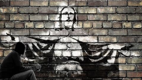 Jesus Christ appears on the wall
