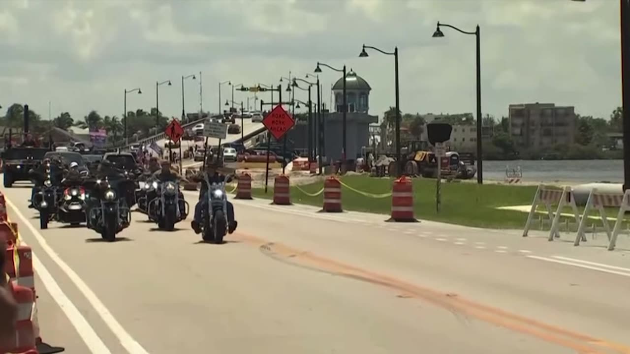 Showing support for Trump today in Florida