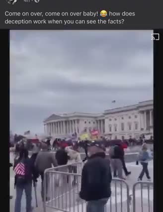 Police invites pro-Trump demonstrators inside the Capitol