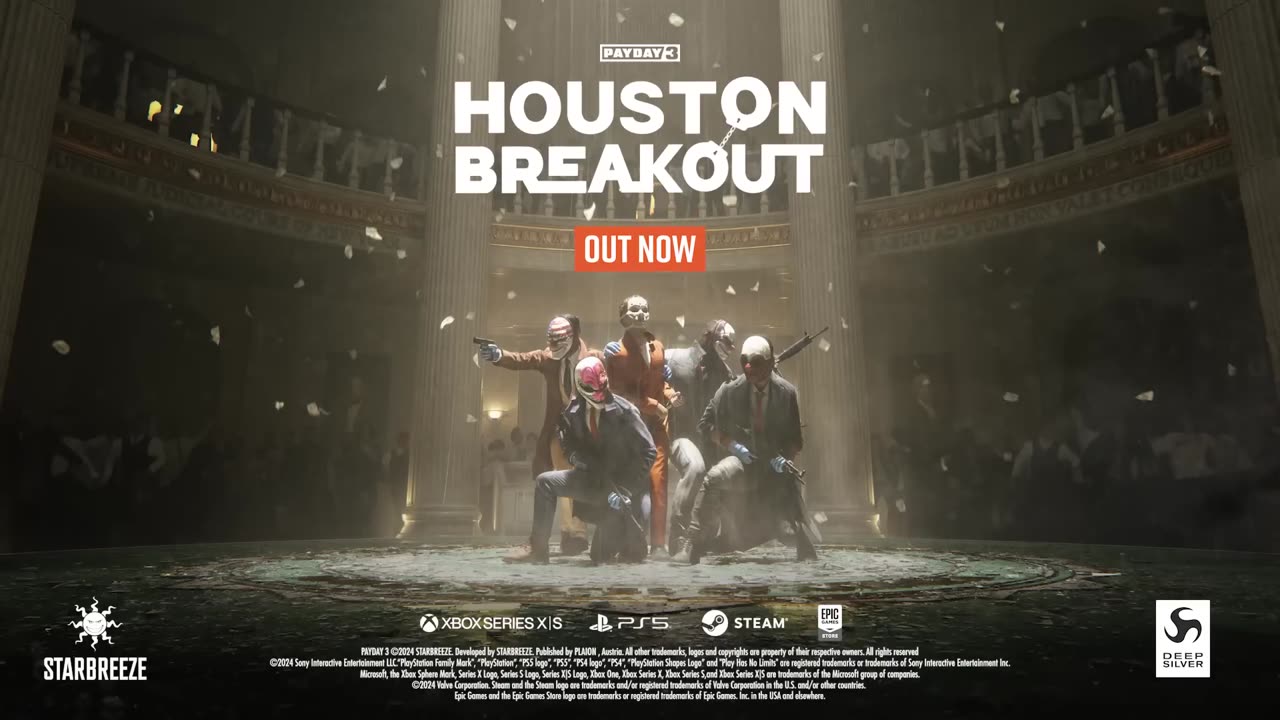 PAYDAY 3 Chapter 3 - Houston Breakout Launch Trailer