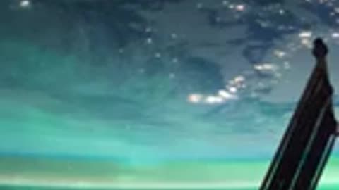 Northern lights seen from the international space station