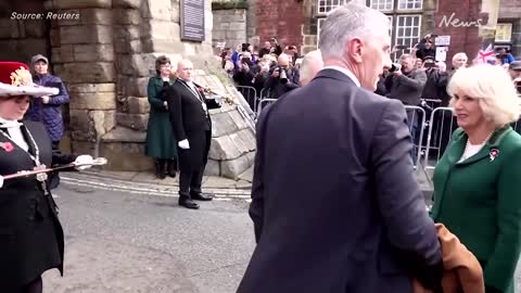 Eggs thrown at King Charles in northern England