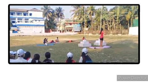 A unique performance by the students # Yoga #