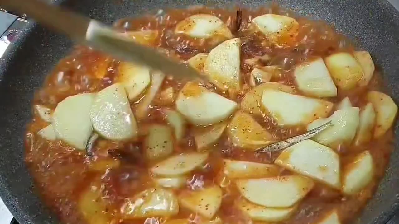 Simmered potato