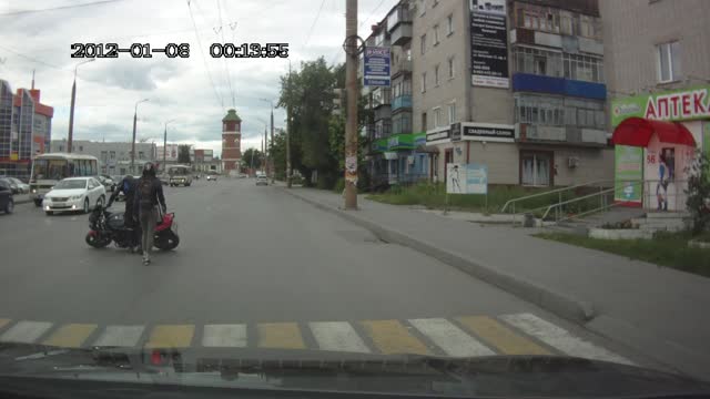 Motorcycle Wheelie Fail