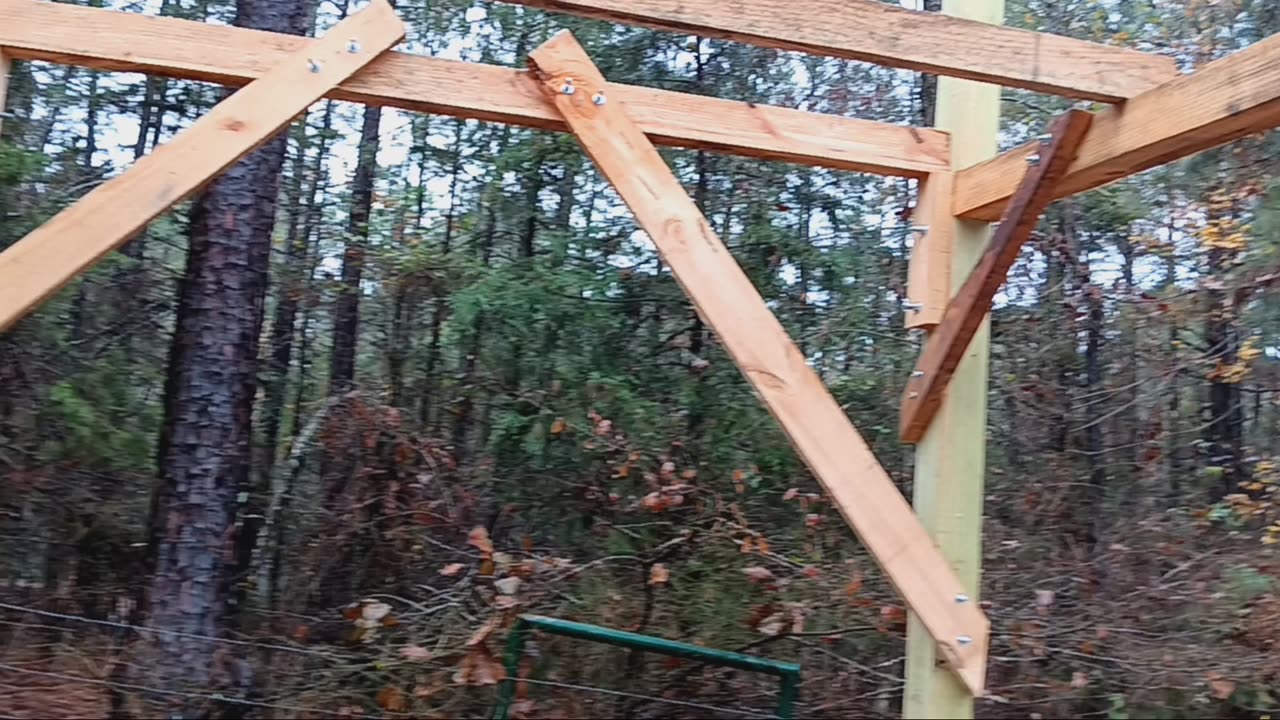 Deer blind build update: Free standing!!!