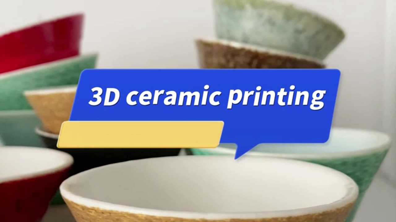 3D ceramic printing cup combination #3dprinter