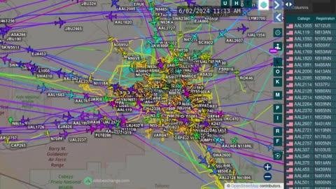 Phoenix Arizona air plane mafias time lapsed - June 2nd 2024 -