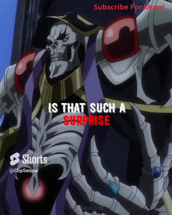 Ainz Ooal Gown Anti-Villain FLEX! Overlord.