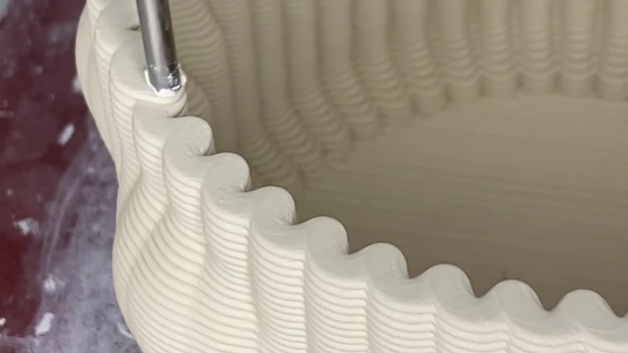 Wave shaped 3D clay printing #puresinewaveinverter3000w