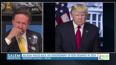 President Trump gives his thoughts on Jeb Bush backing Ron DeSantis