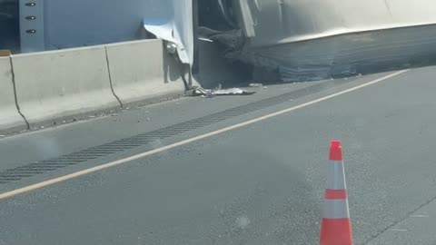 I84 SEMI Crash Sept 17th 2021 outside of Baker City. By ManicBeastBoise