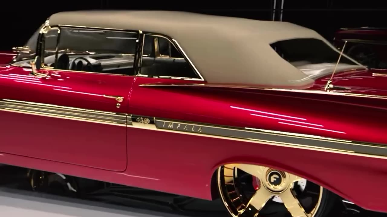 Super Candy Cranberry Metallic 1959 Chevrolet impala on