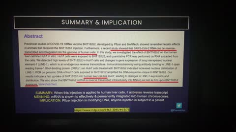 Research proves Pfizer injection permanently alters DNA
