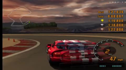 Gran Turismo 3 - License Test S-6 2nd Try(AetherSX2 HD)