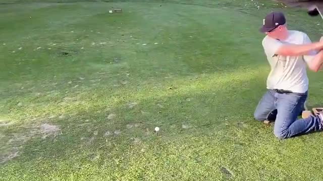 Benny 320 Yard Drive Off The Knees!