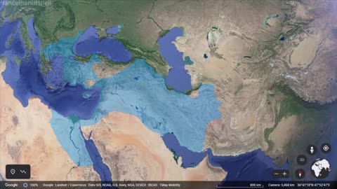 Alexander the Great's Conquests in 30 seconds using Google Earth