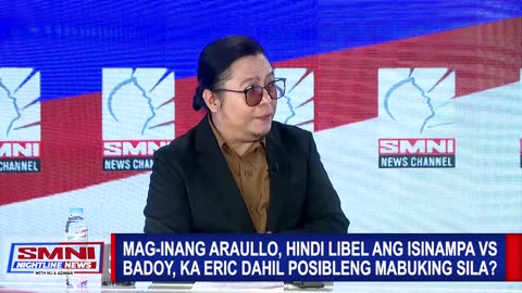 Mag-inang Araullo, hindi libel ang isinampa vs Badoy at Ka Eric dahil posibleng mabuking sila?