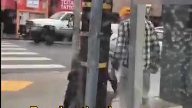 Physical fight between two generations, interesting outcome; don't mess with the old bull