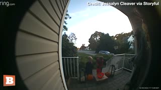 Sweet Boy Fills Empty Halloween Bowl with His Own Candy "For Other People"