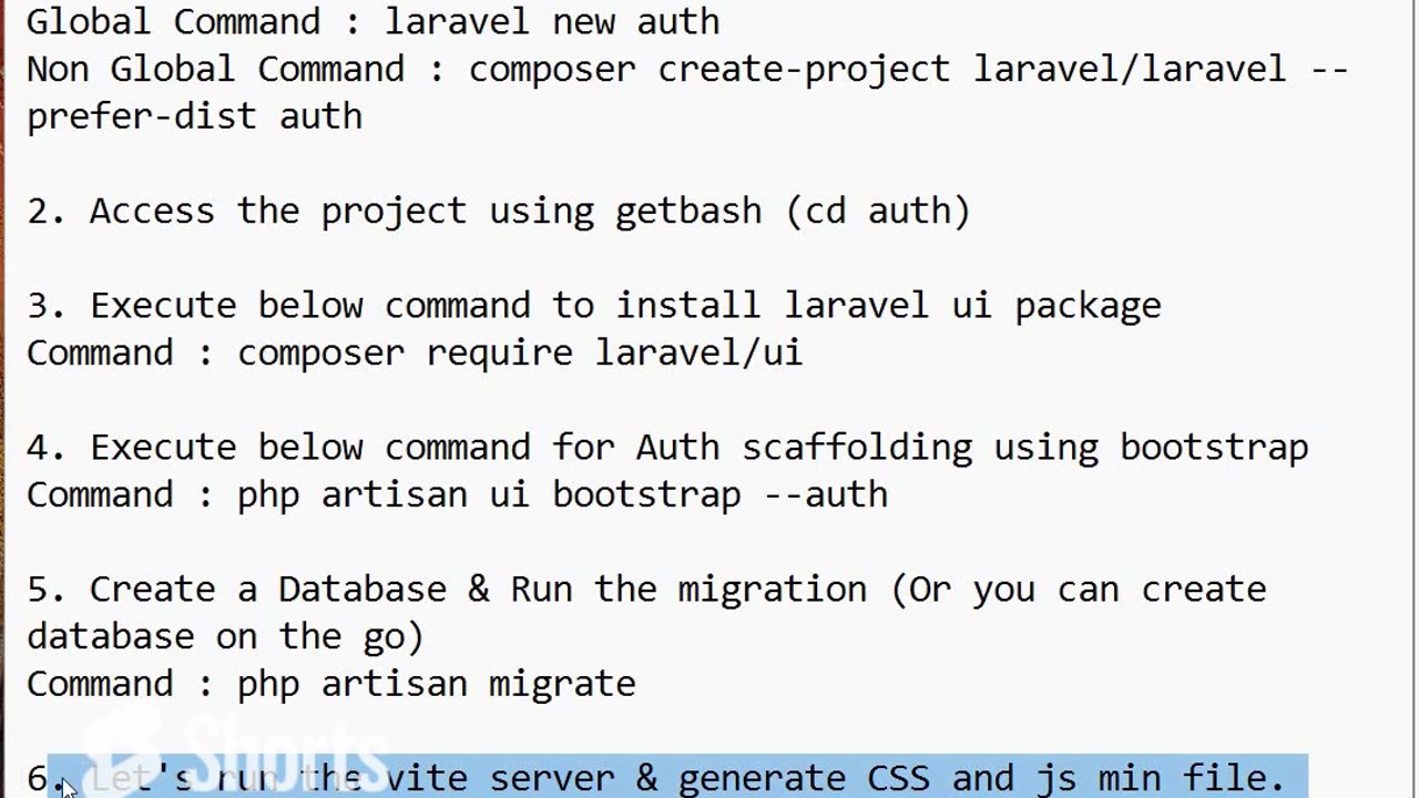 Laravel 10 - Bootstrap UI Authentication in 60 seconds #shorts