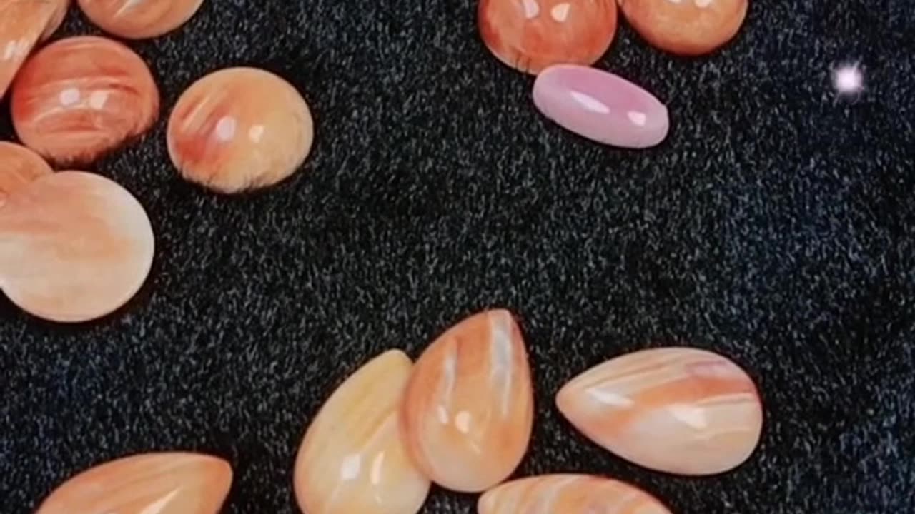 Combination Spiny oyster pink opal Color pink orange Shape round oval pear Size 10*15mm 12mm 6*12mm