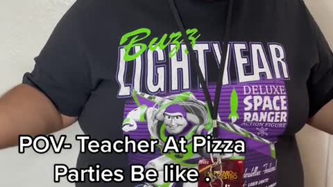 Teachers at pizza parties be like