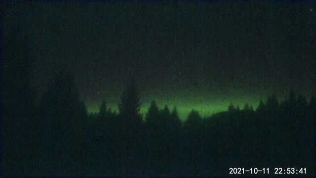 Aurora over Careywood, ID - October 11 & 12, 2021