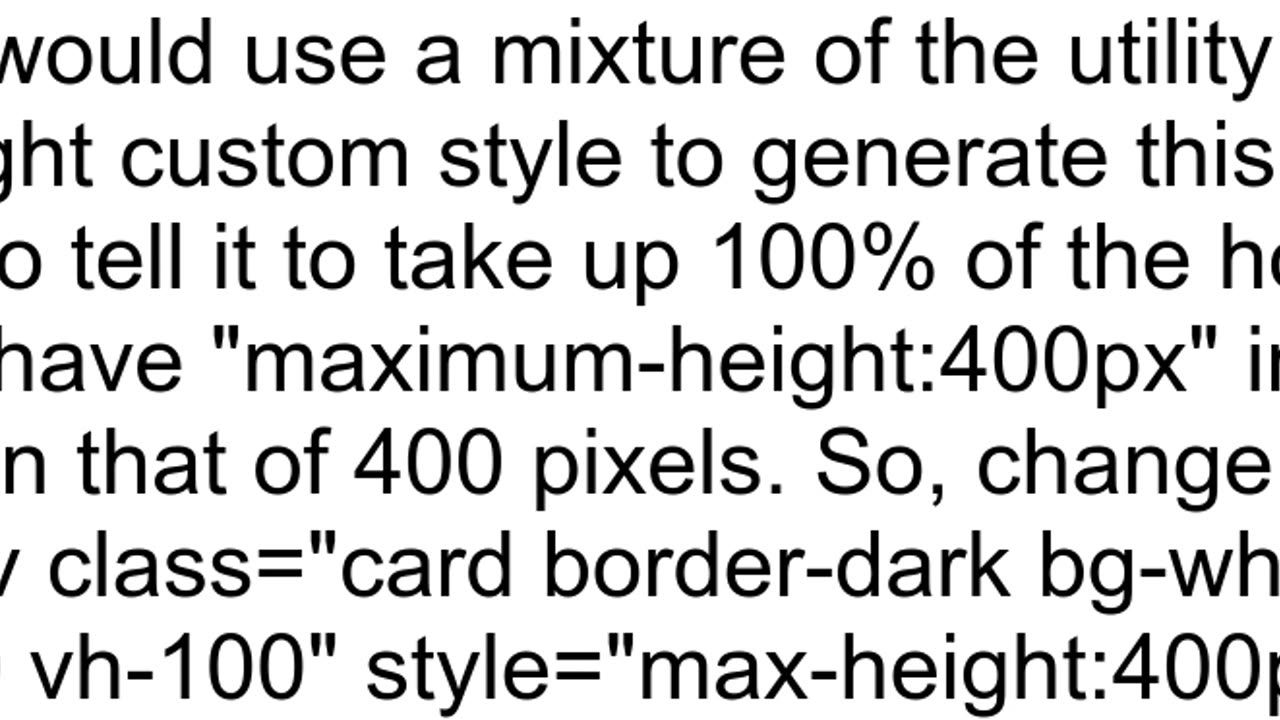 Having trouble adjusting the height of my card in bootstrap