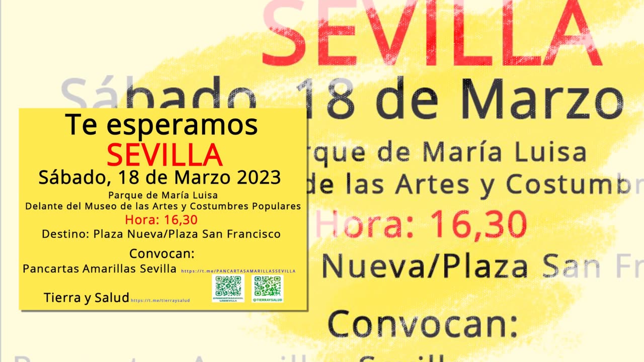 SALIDA DE PANCARTAS AMARILLAS EL 18 DE MARZO 2023