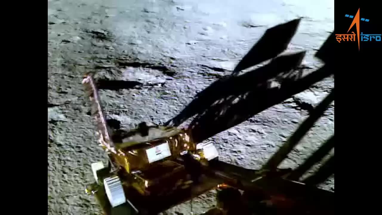 Chandrayan 3 landing on moon video from ISRO