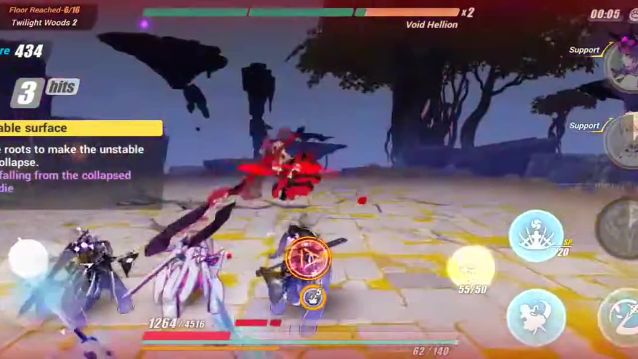 Honkai Impact 3rd - Elysian Realm Real Difficulty W/ Luna Kindred Pt 2