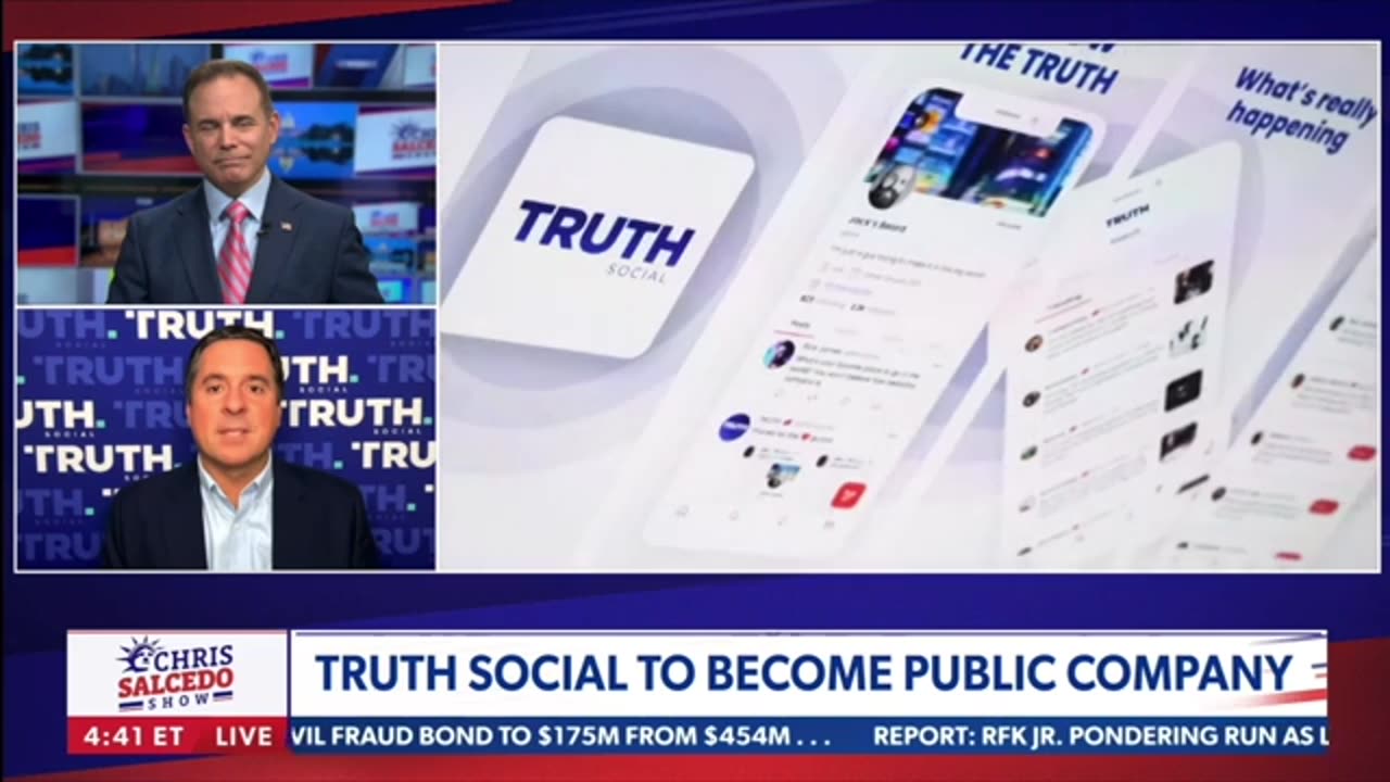 Truth Social Goes Public -Devin Nunes Comments on the Targeting of Truth Social