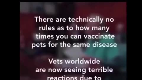 WARNING - DO NOT VACCINATE YOUR PETS
